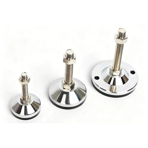 Built Tough Heavy Duty Leveler Leg For Cabinets And Workbenches With 2.36 Inch Diameter Base, M12 Thread, Adjustable Height, 4 Pack
