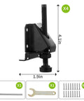 Beefy Heavy Duty 4 Pack Adjustable Leveling Feet for Tables and Cabinets With Screws Lock Nuts and Wrench 3 Inch Height Holds Up To 880 Lbs