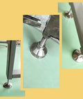 Heavy Duty Machine Leveling Feet With 3.15 Inch Base And M16 Thread For 3300 Lb Capacity Adjustable Levelers installed on metal frame