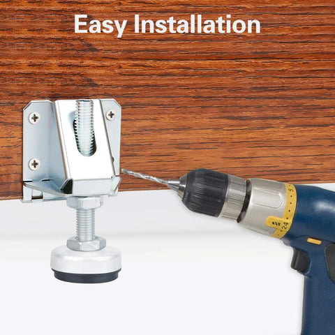 Heavy Duty Leveling Feet For Furniture And Equipment Adjustable Leg Levelers With 4000 Lbs Load Capacity installation with drill