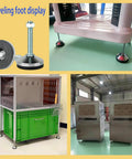 Heavy Duty Leveling Feet Set For Machines And Workbenches With Non Slip 3.14 Inch Base, M16 Thread, 2600 Lb Capacity, display