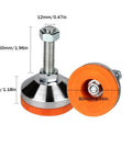 Heavy Duty Adjustable Leveling Feet Set for Workbenches Machines and Cabinets, 4 Pack, 2.36 Inch Base Diameter, M12 Thread