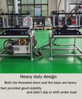 Heavy Duty Machine Leveling Feet With 3.15 Inch Base And M16 Thread For 3300 Lb Capacity Adjustable Levelers installed on machinery in workshop
