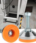 Beefy Heavy Duty Leveling Feet Set For Workbench Machine And Cabinet Use With 2.36 Inch Base Diameter M12 Thread 1300 Lb Per Foot