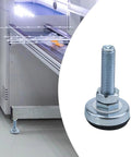 Rock Solid Heavy Duty Adjustable Leveling Feet Set Of 4 With M12 Thread, Carbon Steel Core And Rubber Cushioned Base, for machines