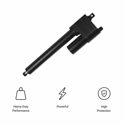 High Force 24V Linear Actuator With 10 Inch Stroke And 2000 Lbs Push Pull, Heavy Duty PA-17 Potentiometer Feedback, IP65 Protection