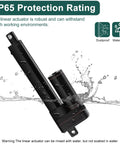 Heavy Duty 12V 4 Inch Stroke Linear Actuator With 440 LBS Load Capacity IP65 Waterproof in a splash of water