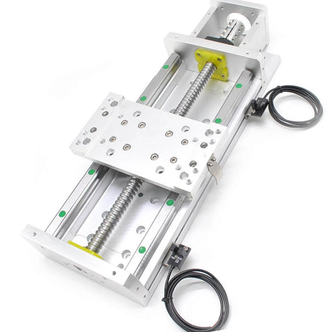 Heavy Duty Linear Stage Actuator 24Inch Ballscrew 1605 + HG15 Linear Rail Guide with Nema23 Motor Base for Z-Axis CNC