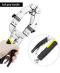 Heavy Duty Locking C Clamp For Welding And Woodworking QWORK 11 Inch Length With 2 To 3.5 Inch Jaw Opening Soft Grip Handle