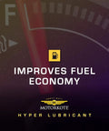 Heavy Duty Hyper Lubricant for Gas and Diesel Engines, improves fuel economy, 1-gallon, extends engine life, product packaging.
