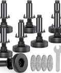 Heavy Duty M10 Furniture Levelers With T Nut Kit, Adjustable Leveling Feet and components, 8 Pack Kit