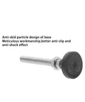 Four heavy duty screw on leveling feet with M8 threads provide precise height adjustment, anti skid rubber swivel base