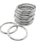 Heavy Duty 2 Inch Macrame Rings Set Built Tough With Welded O Rings 50mm Outer Diameter 5mm Wire Thick 10 Pack Sturdy Alloy Metal