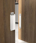2 Pack Heavy Duty Magnetic Door Catch With 90lb Pull, Stainless Steel Anti Rust Design, strong hold on wooden barn door