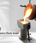 Molten metal pouring in industrial setting, demonstrating heavy duty load capacity.