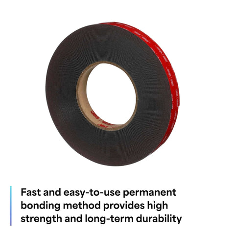 Heavy Duty Mounting Tape 5952 0.75 Inch Wide 5 Yard Roll Double Sided Foam Adhesive shown on its side