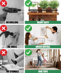 Collage of images showing Go-To Heavy Duty Double Sided Tape 240 Inch Pack With Nano Mounting Adhesive used for various installations.