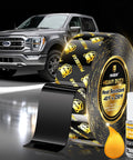 Heavy Duty Double Sided Tape For Cars Removable Traceless Nano Tape, black roll, front view with adhesion promoter, suitable for automotive use.