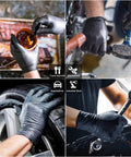 Heavy Duty Nitrile Gloves With Diamond Texture 8 Mil For Superior Wet Grip in various work applications