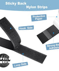 Heavy Duty Adhesive Strips Roll 26.5 Feet By 1.2 Inches Self Adhesive Nylon Back Fastener Tape with hook and loop sides