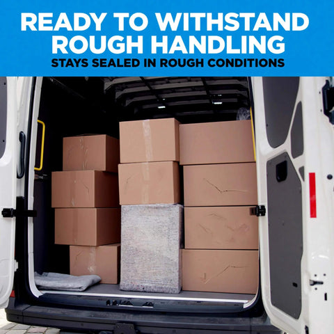 Scotch Heavy Duty Packaging Tape 2 Inch By 800 Inch Clear 2 Count Pack For Heavy Boxes And Overstuffed Cartons in shipping truck