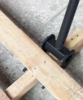 Heavy Duty Pallet Buster Tool For Fast Deck Removal And Pallet Breaking Beast Pallet Breaker displayed on wood pallet