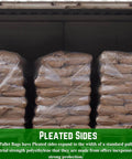 Pallet Cover Bags 50 Pack Heavy Duty Clear 3 Mil Polyethylene For Outdoor Storage And Weather Protection 55 X 53 X 75 In Size