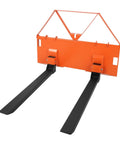 Heavy Duty 46 Inch Pallet Fork Attachment For Tractor Loader And Skid Steer Universal Quick Attach With 2600 Lb Per Fork Load Capacity