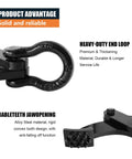 Heavy Duty Pallet Grabber Clamp 2200lbs 1 Ton For Lifting And Pulling Trees Stumps And Pallets With Jaw Opening 0 To 3.15 Inches Steel Stump Puller Tool Black Finish Compatible With Chain Or Strap Hooks