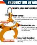 Heavy Duty Pallet Puller Clamp For Forklift Chains With 6 Inch Jaw Opening And 2204 Lbs Capacity The Rugged Boss yellow clamp