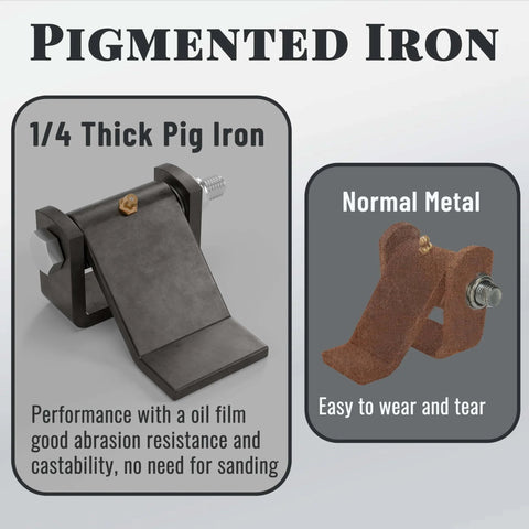 Comparison of Heavy Duty Trailer Hinges With Grease Zerk For Dump Truck Gates And BBQ Smokers 4 Pack Pig Iron Construction vs normal metal