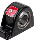 Front view of Built-Tough Heavy-Duty Solid-Housed Pillow Block Spherical Roller Bearing With 2-11/16 Inch Bore PB22443H