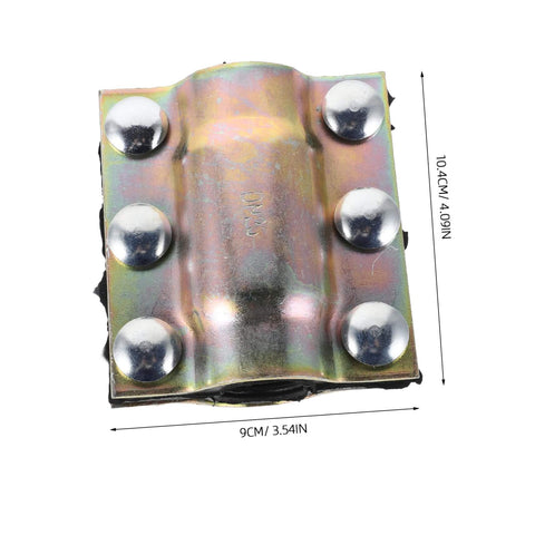 Front view of Heavy Duty Pipe Clamp Leak Sealer Go To For PE PPR Steel And Iron Pipes Emergency Plumbing Repair Kit