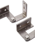 Heavy Duty Pivot Hinge For Overlay Doors Satin Chrome Mullion Or Face Frame Mount 1 3/8 To 1 3/4 Inch Thick Max 150 Lbs.