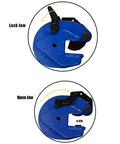 Heavy Duty Vertical Plate Clamp For Lifting And Transporting Up To 2200Lbs With 0.8 Inch Jaw Opening showing lock and open positions