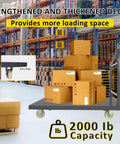 Heavy Duty Platform Truck Moving Flatbed Cart, 30"x48"Push Dolly, 2000 LBS Dolly Cart with boxes in warehouse setting
