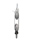 Heavy Duty Indoor Outdoor Pulley Hoist With Chromed Pulleys Polypropylene Rope 440 Lb Capacity 65 Ft front view