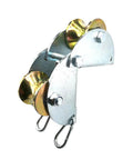Pulley Hoist; Lifting Pulleys; Pulley System for Lifting; galvanized steel frame with hooks.