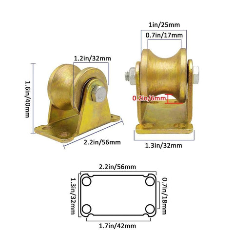 Pulley, Pulley Wheel, Heavy Duty Rigid Wheel, Maximum Load of Single Wheel 1000kg, for Inverted Track, Wire Rope Rail