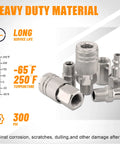 Value Packed 67 Piece Quick Connect Air Fittings Kit For Air Tools And Compressors One Quarter Inch NPT with couplers and plugs