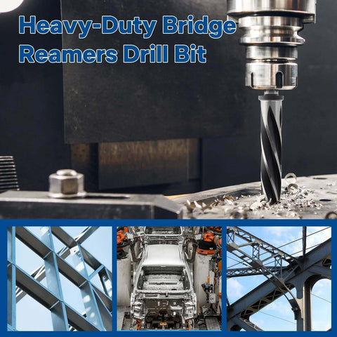 Heavy-duty bridge reamers drilling machine steel automotive construction scenes