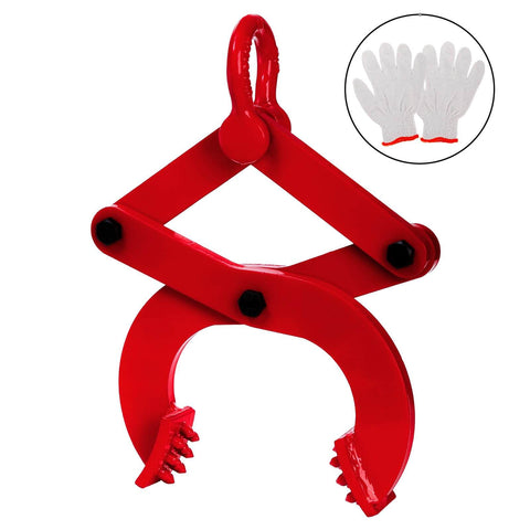 Beefy Heavy Duty Pallet Puller Clamp 1 Ton Steel Single Scissor Hook For Lifting And Pulling Pallets With Five Point Nine Inch Jaw Opening Powder Coated Metal Anti Slip Nuts Easy Grip Handle Fasmov with white gloves