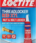 Heavy Duty Red Threadlocker 271 0.2 Oz High Strength Liquid Adhesive For Automotive And Industrial Nuts Bolts Packaging