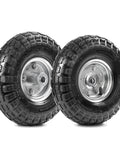 10" heavy-duty replacement tires, 4.10/3.50-4" for gorilla carts, hand trucks, generators, lawn mowers & garden wagons - pneumatic tires 2 pack