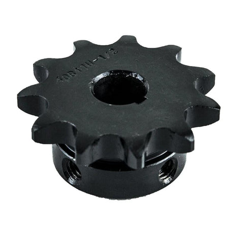 Heavy Duty Roller Chain Sprocket 11 Tooth B Type Half Inch Bore Hardened 1045 Carbon Steel Sprocket ANSI Martin Standard for Industrial Machinery