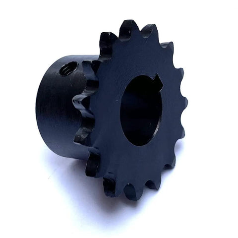 Heavy Duty Roller Chain Sprocket For Three Eighths Inch Pitch RHKING Fifteen Teeth And Three Quarter Inch Bore Rust Resistant Type B