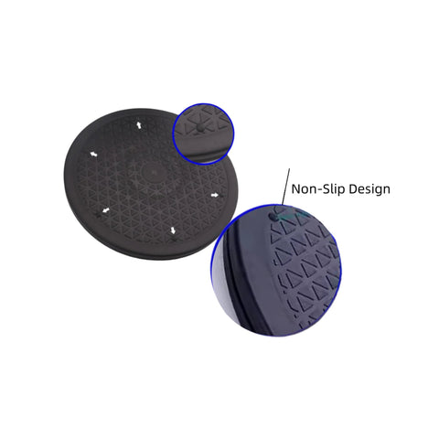 Close-up of non-slip design on 11.8 Inch Heavy Duty 360 Degree Rotating Swivel Stand With Steel Ball Bearings for Lazy Susan TV Monitor Living Room Bedroom And Flowerpot Supports Up To 25 Kilograms No Installation Required Ready To Use.