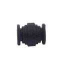 Close-up of a heavy-duty anti vibration rubber ball for RC quadcopters, black, demonstrating shock absorption and reducing camera shake.