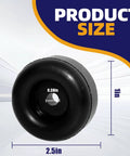 4-Pack Heavy Duty Anti Vibration Rubber Foot Pads With Screw On Bumpers showing size and dimensions