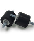 Heavy Duty Anti Vibration Rubber Isolator Mounts With M8 Studs, 4 Pack, shown with high durometer damping and bonded studs